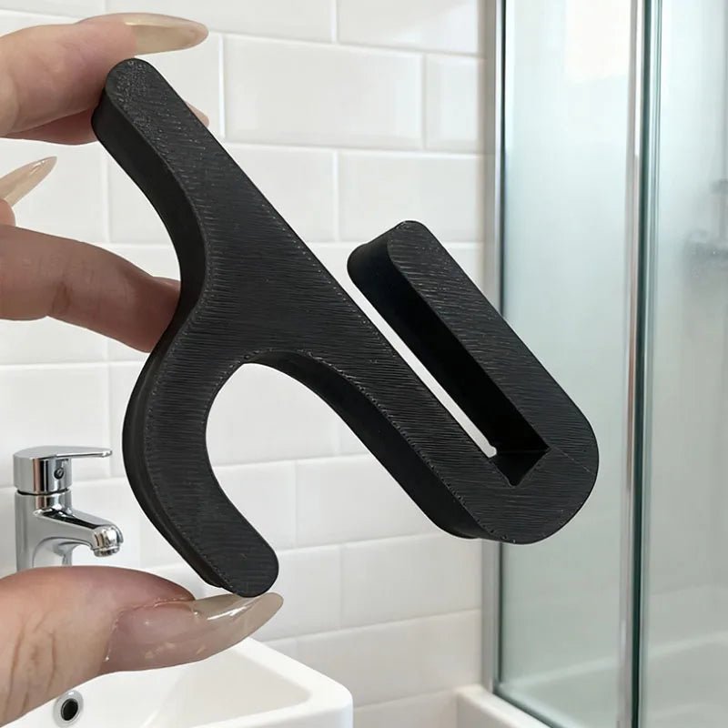 Détail du montage mural du crochet de douche