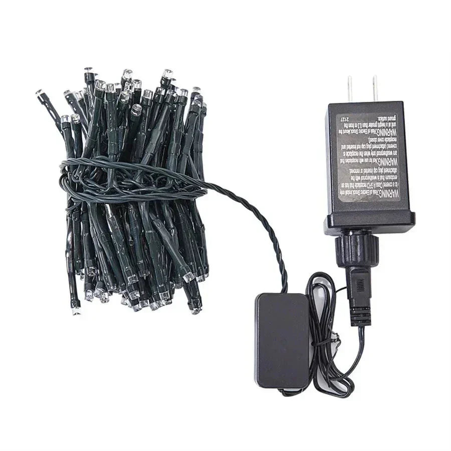 Guirlandes lumineuses accrochées, effet dynamique et enchanteur