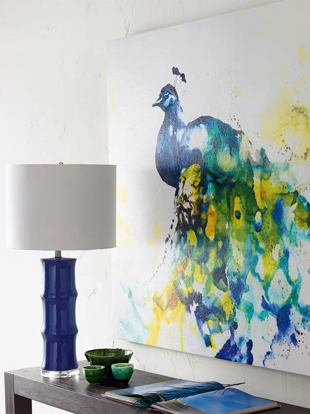 Détail de l'abat-jour en lin élégant