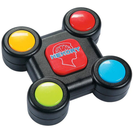 Vue d'ensemble du jeu de mémoire avec lumières colorées