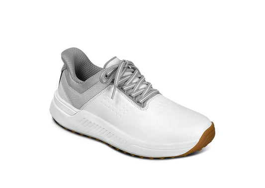 Vue de dessus des chaussures de golf montrant le confort intérieur