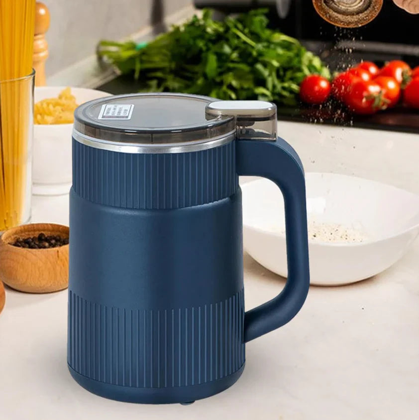 Moulin électrique compact avec grains et légumineuses à côté