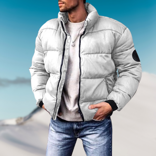 Vue arrière de la veste puffer isolante