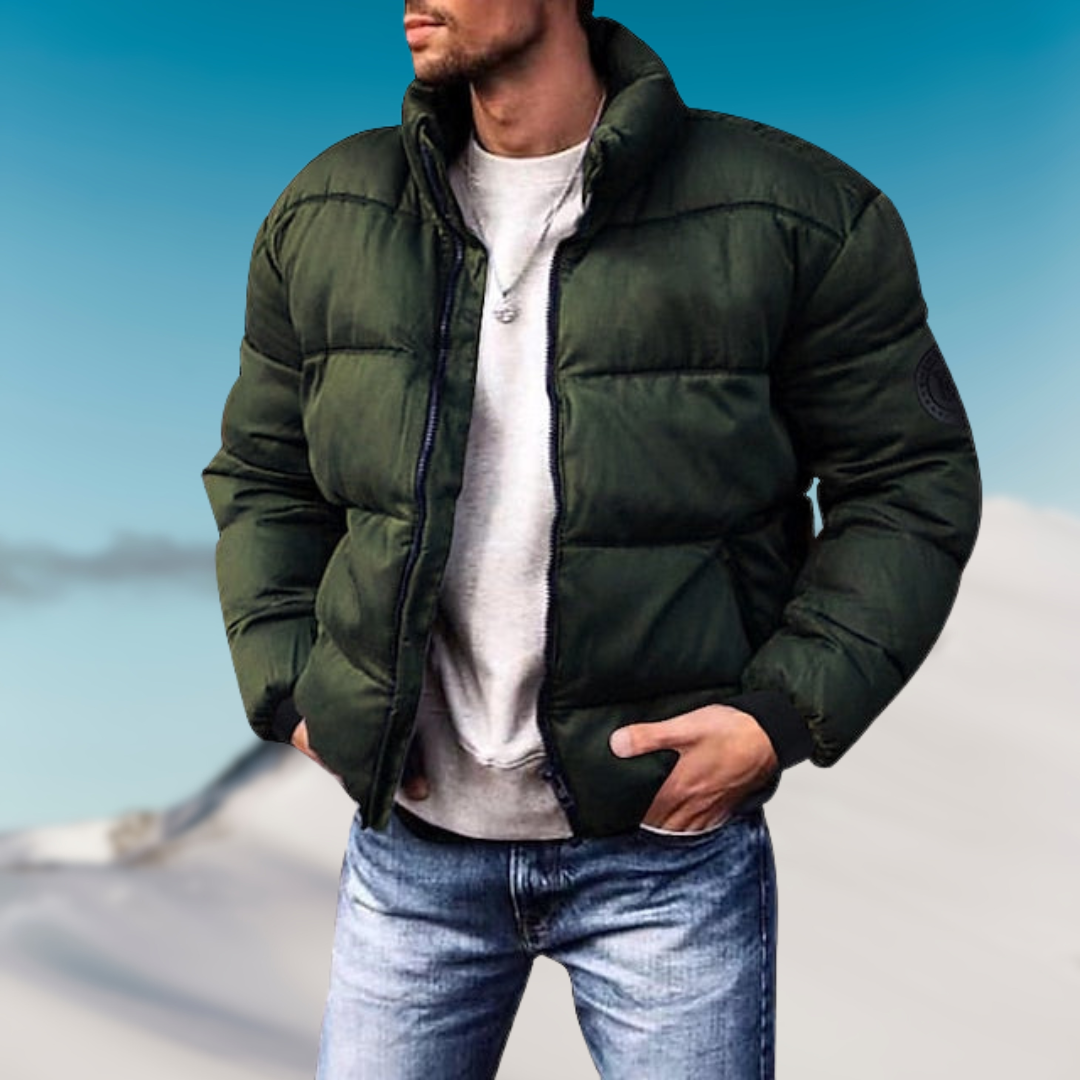 Veste puffer homme isolante, vue de face