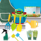 Ensemble complet d'outils de jardin pour enfants en plastique sûr