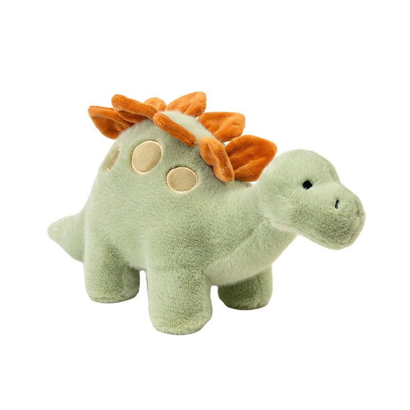 Peluche Stegosaurus vert avec plaques douces et épineuses