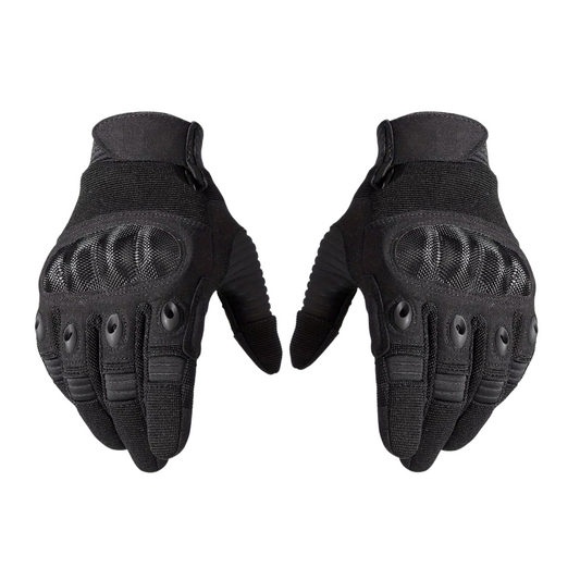 Vue de dessus des gants tactiques en microfibre durable
