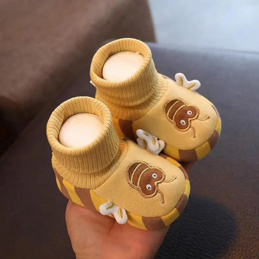 Chaussons antidérapants pour bébé, adaptés aux premiers pas