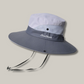 Chapeau gris anti-UV, design élégant et pratique