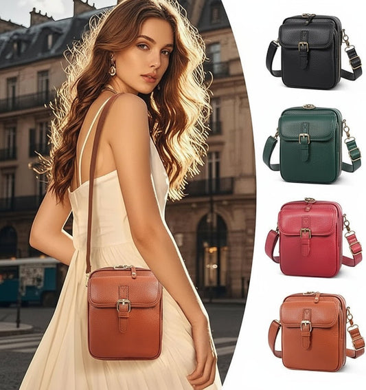 Vue d'ensemble du sac avec ses caractéristiques principales