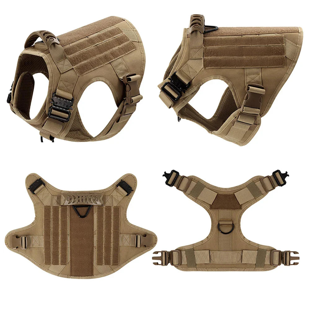 Vue latérale du harnais ajustable en nylon robuste