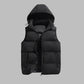 Gilet matelassé homme avec capuche amovible, vue de face