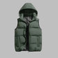 Capuche amovible du gilet, vue de profil