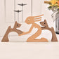 Collection de figurines en bois, animaux divers