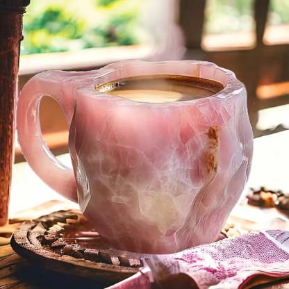 Tasse isolante en cristal minéral, idéale pour boissons chaudes