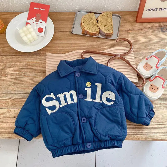 Veste enfant unisexe en polyester, fermée par boutons