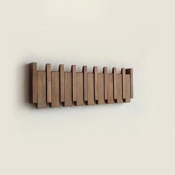Détail du design artistique inspiré des touches de piano