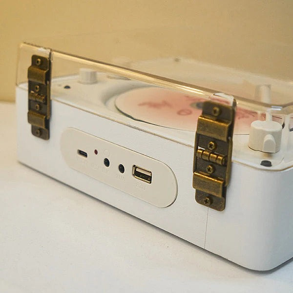 Lecteur CD compact avec haut-parleurs intégrés en vue de face