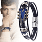 Détails du bracelet montrant les motifs de guitare