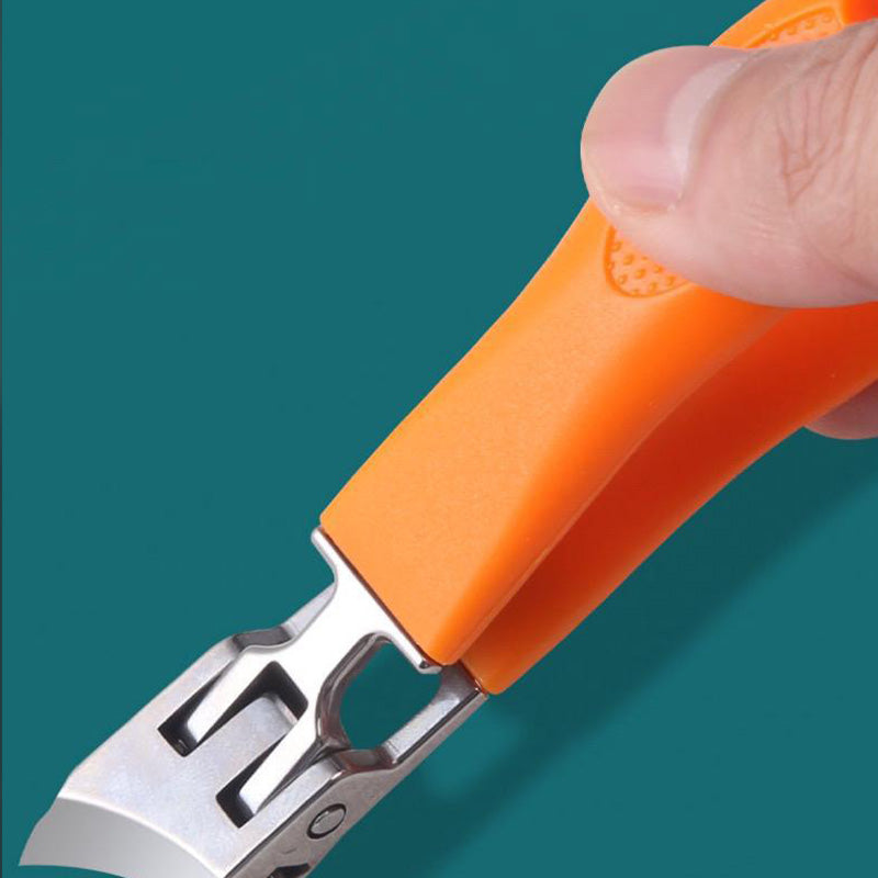Poignée ergonomique antidérapante en plastique noir et orange