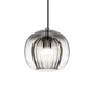Lampe suspendue en verre, vue de l'installation