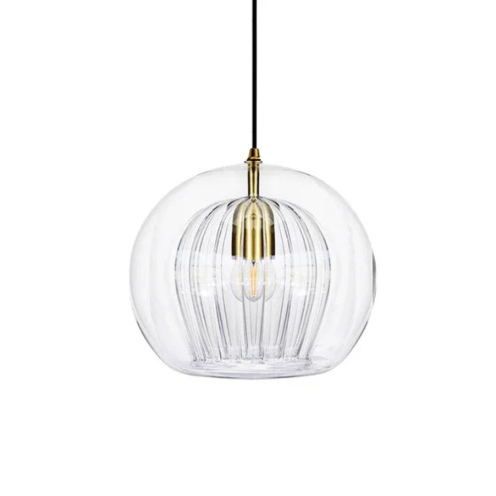 Détail du support de la lampe suspendue
