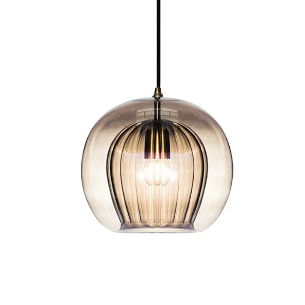 Lampe suspendue en verre, éclairage d'ambiance