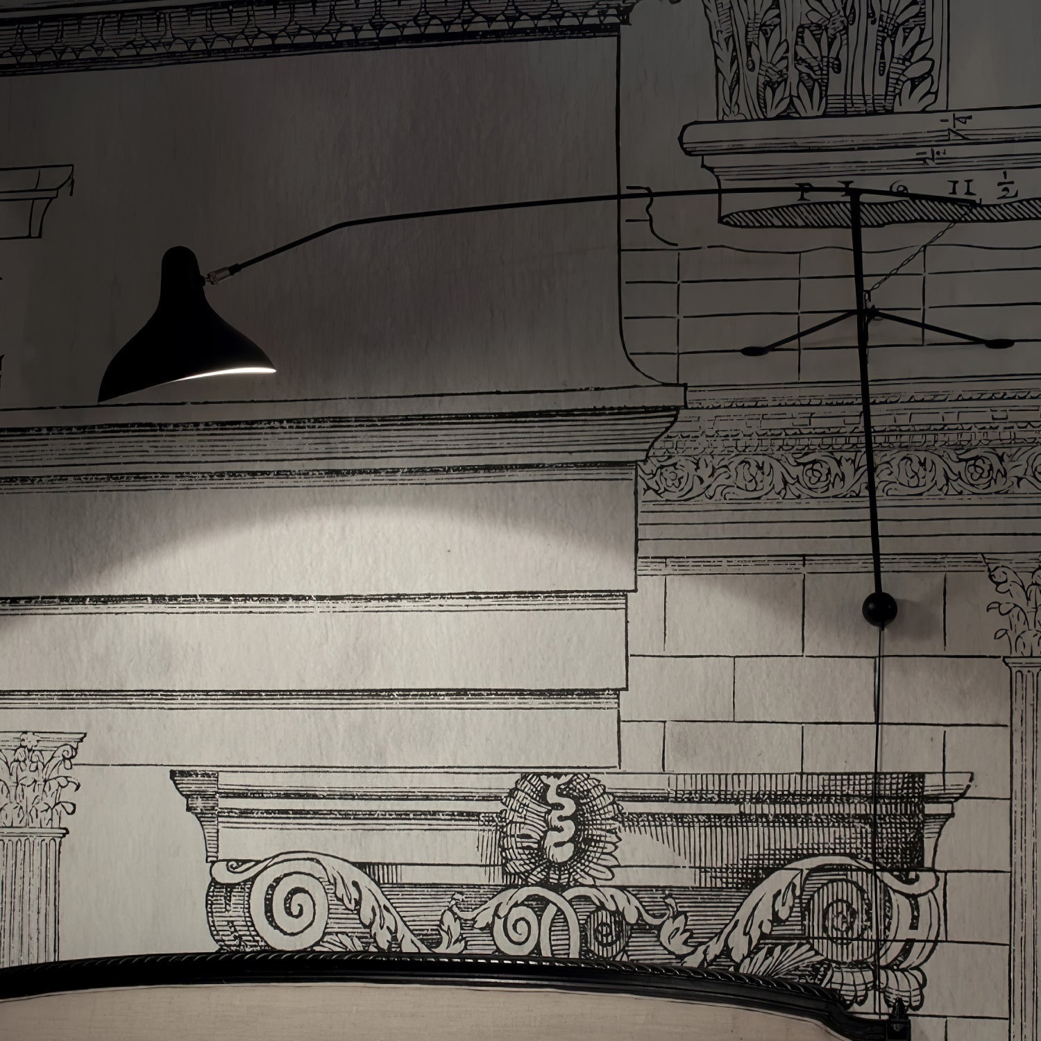 Éclairage mural stylé avec design dynamique