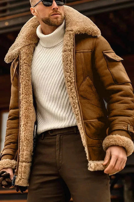 Veste en PU véritable, ajustement parfait et stylé