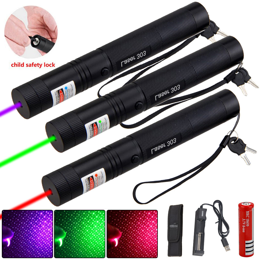 Pointeur laser en aluminium avec faisceau vert puissant