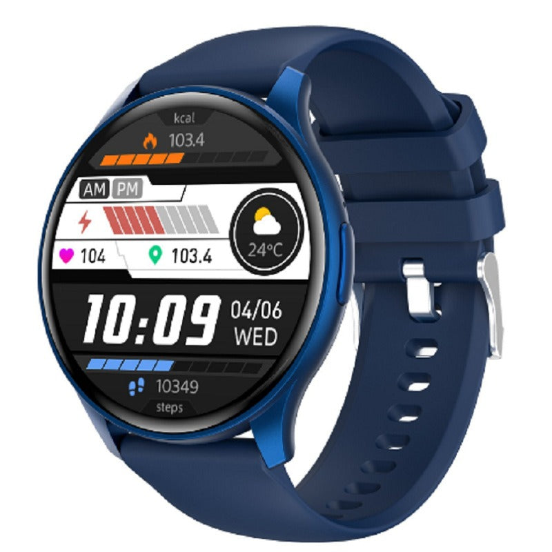 Montre affichant le graphique du rythme cardiaque sur fond noir