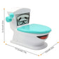 Toilettes miniatures utilisées comme cible dans le jeu