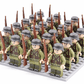 Ensemble de figurines historiques avec accessoires variés