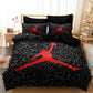 Housse de couette motif basketball sur lit d'enfant