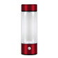 Vue latérale de la bouteille en verre borosilicaté