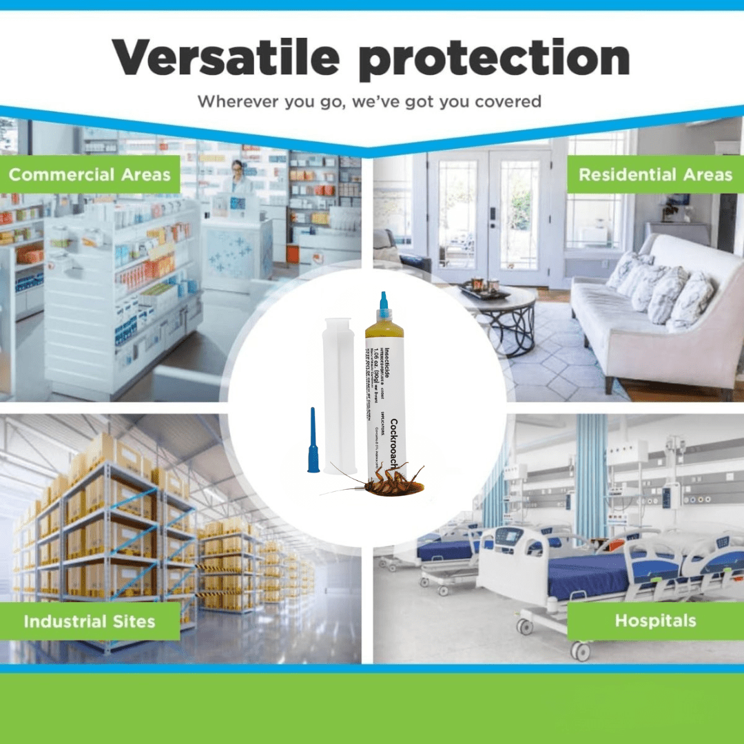 Seringue d'appât avec instructions d'utilisation visibles