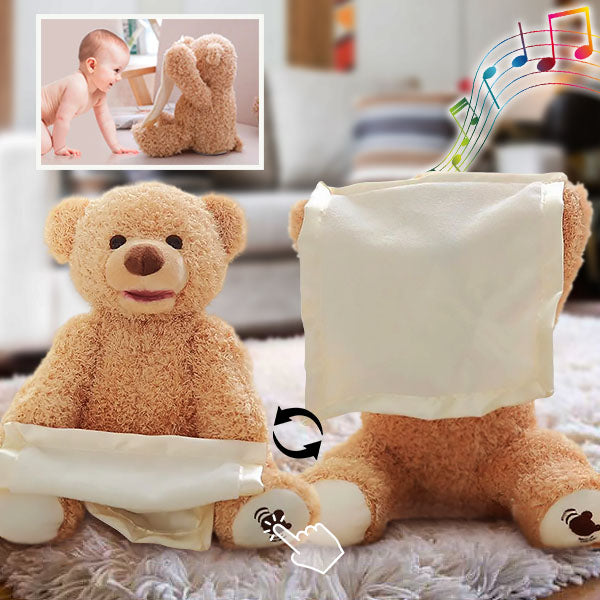 Ours en peluche avec des piles AAA à côté