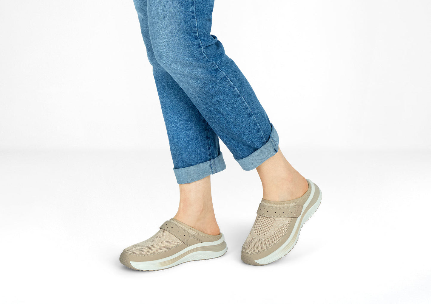 Chaussures slip-on avec tige en tricot extensible vue de côté