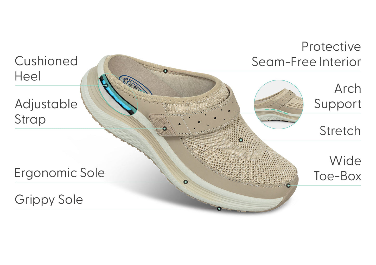 Gros plan sur la semelle ergonomique des chaussures sportives