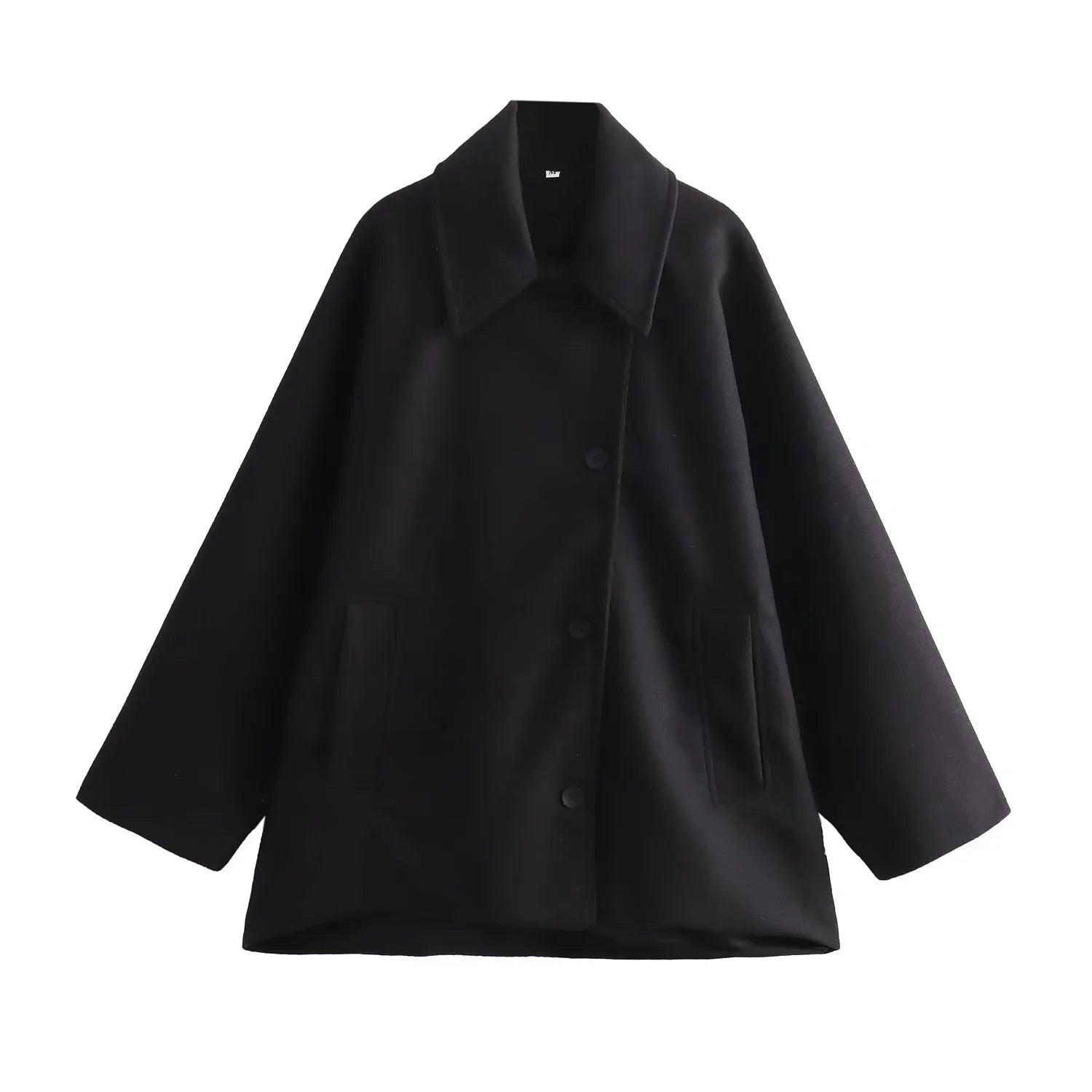 Silhouette décontractée du manteau oversized pour femmes