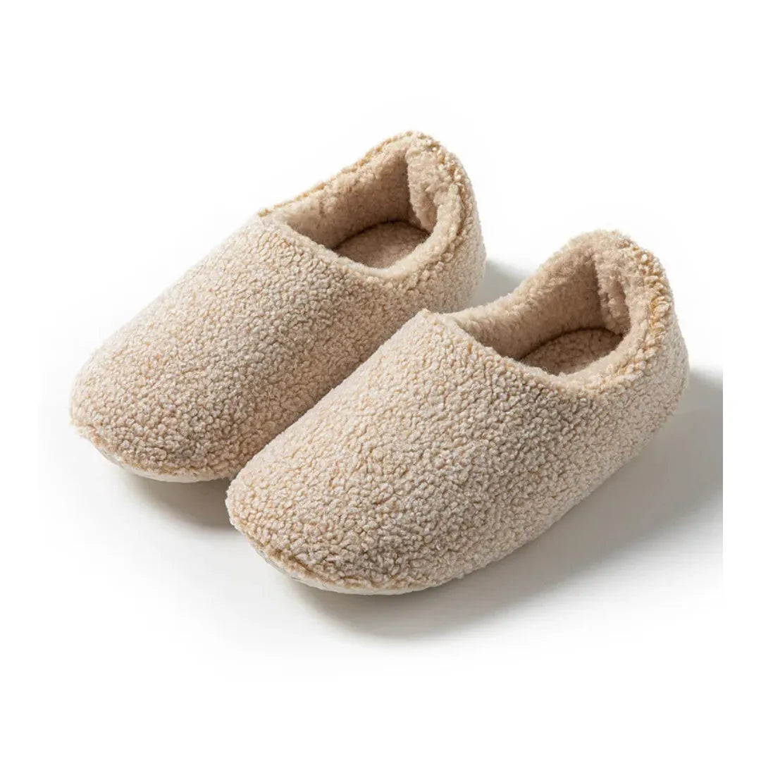 Détail du matériau doux enveloppant les pieds