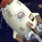 Fusée détachable flottant au-dessus du jet central