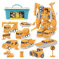 Camion jouet transformable en robot, plastique multicolore