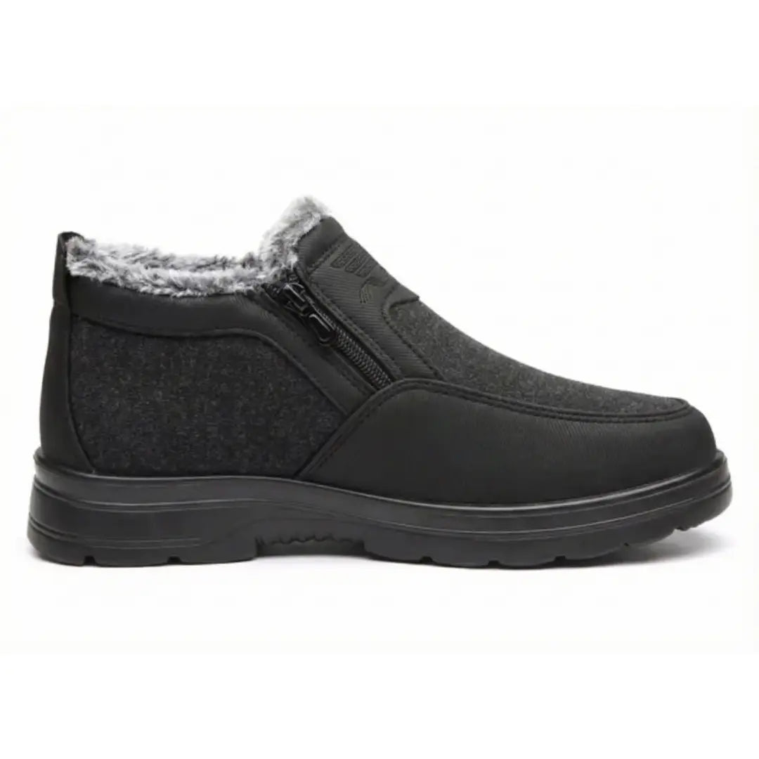 Mocassins montrant la doublure intérieure en polaire
