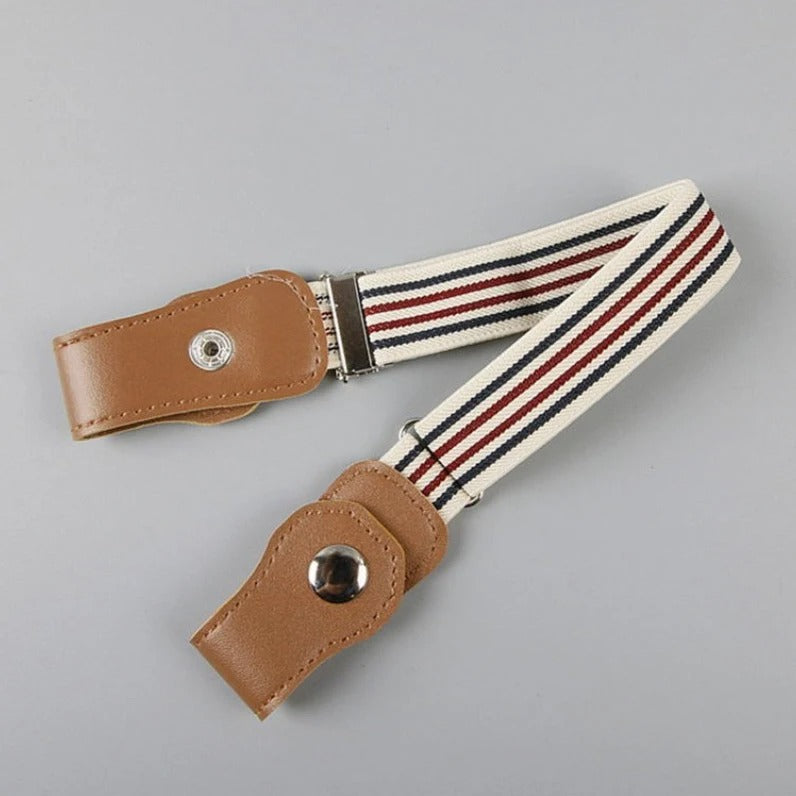 Ceinture élastique posée sur une table, vue d'ensemble