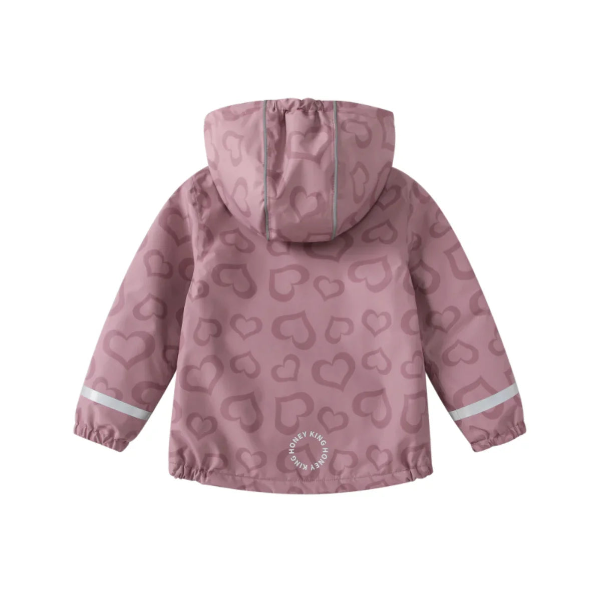 Veste enfant imperméable avec capuche et doublure polaire