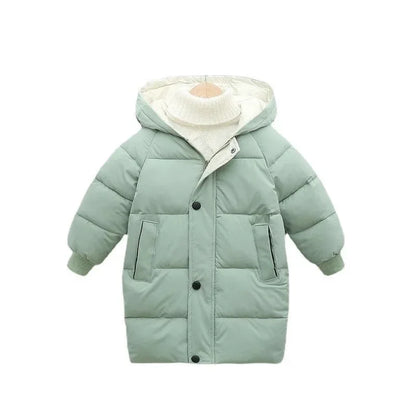 Manteau enfant sur cintre, intérieur doublé en coton