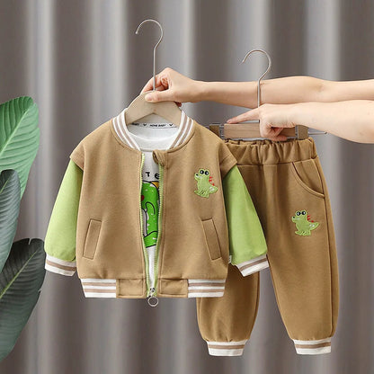 Tissu en coton doux avec imprimé dinosaure amusant