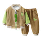 Pantalon enfant en coton avec motif dinosaure coloré