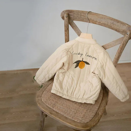 Veste d'hiver en coton avec fermeture éclair robuste